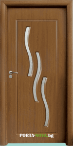 Интериорна HDF врата с код 014, цвят Златен дъб