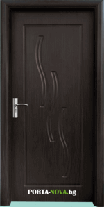 Интериорна HDF врата с код 014,-P цвят Венге
