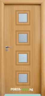 Интериорна HDF врата с код 021, цвят Светъл дъб