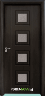 Интериорна HDF врата с код 021, цвят Венге