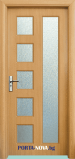 Интериорна HDF врата с код 048, цвят Светъл дъб