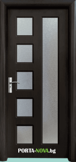Интериорна HDF врата с код 048, цвят Венге