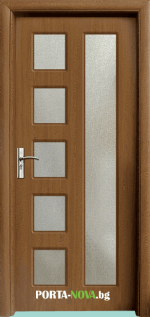 Интериорна HDF врата с код 048, цвят Златен дъб