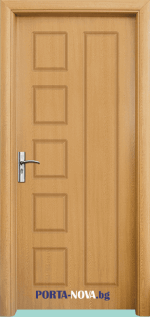 Интериорна HDF врата с код 048-P, цвят Светъл дъб