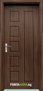 Интериорна HDF врата с код 048-P, цвят Орех