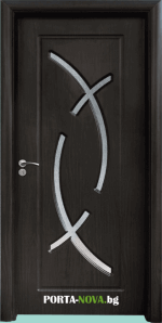 : Интериорна HDF врата с код 056, цвят Венге