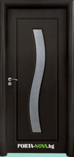 Интериорна HDF врата с код 066, цвят Венге