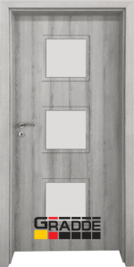 Интериорна врата Gradde Bergedorf, Graddex Klasse A, цвят Ясен Вералинга