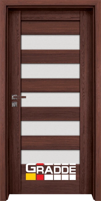 Интериорна врата Gradde Aaven Glas, Graddex Klasse A, цвят Шведски дъб