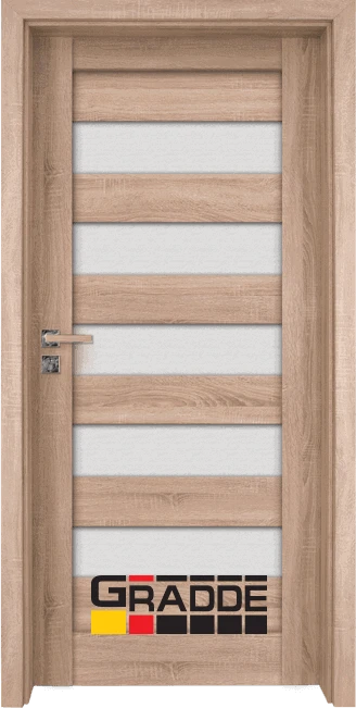 Интериорна врата Gradde Aaven Glas, Graddex Klasse A, цвят Дъб Вераде