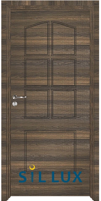 Интериорна врата Sil Lux модел 3002P, цвят Райски орех