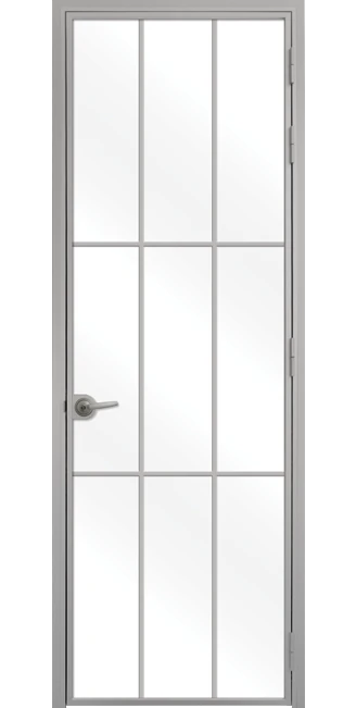 Стъклена врата Lusso L-5 Сив Мат