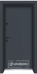 Входни врати Unison Clima Basic, цвят Графит
