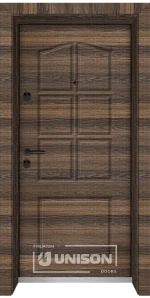 Входна Врата Унисон Optima 3002-P Цвят Райски Орех
