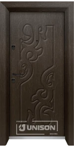 Входна Врата Унисон Optima 3006-P Цвят Златен Кестен