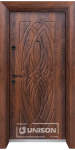 Входна Врата Унисон Optima 3007-P Цвят Японски Бонсай