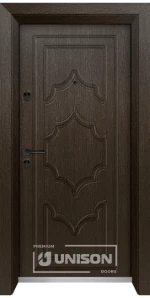 Входна Врата Унисон Optima 3009-P Цвят Златен Кестен
