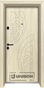 Входна Врата Унисон Optima 3010-P Цвят Избелен Дъб