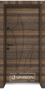 Входна Врата Унисон Optima 3014-P Цвят Райски Орех